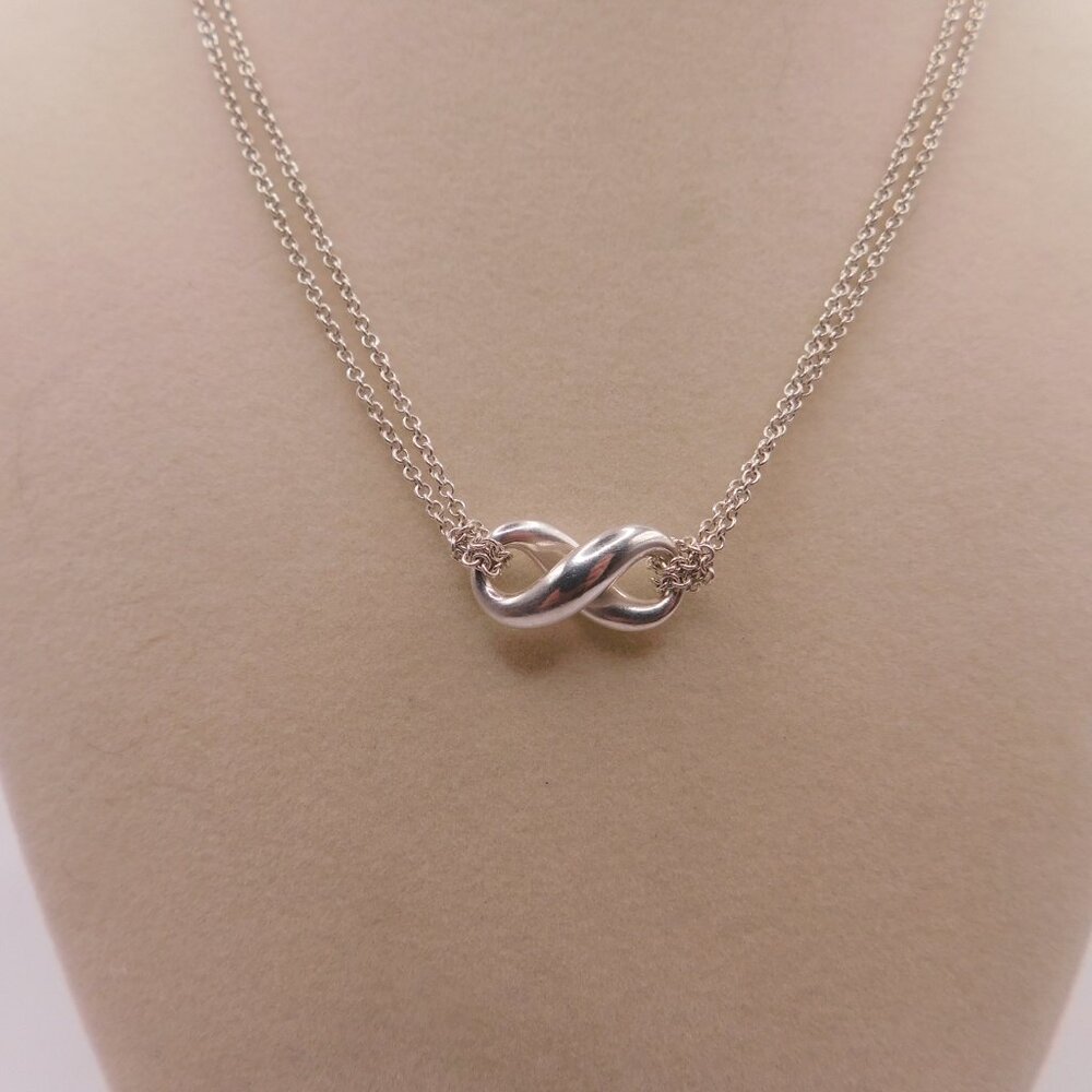 TIFFANY INFINITY NECKLACE - 16 INCHES - Picture 9 of 13